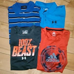 Under Armour heat gear, UA dri fit,RL Polo, Addias